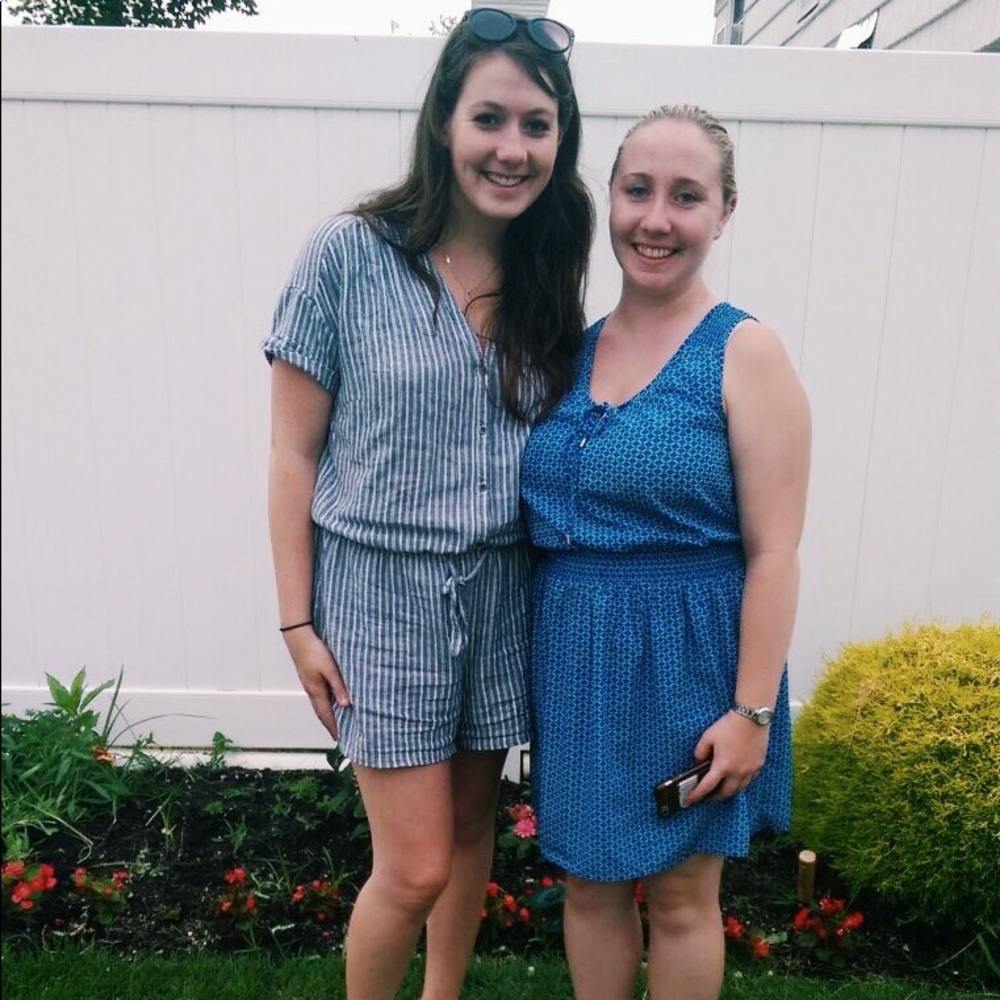 Linen Striped Button-up Romper